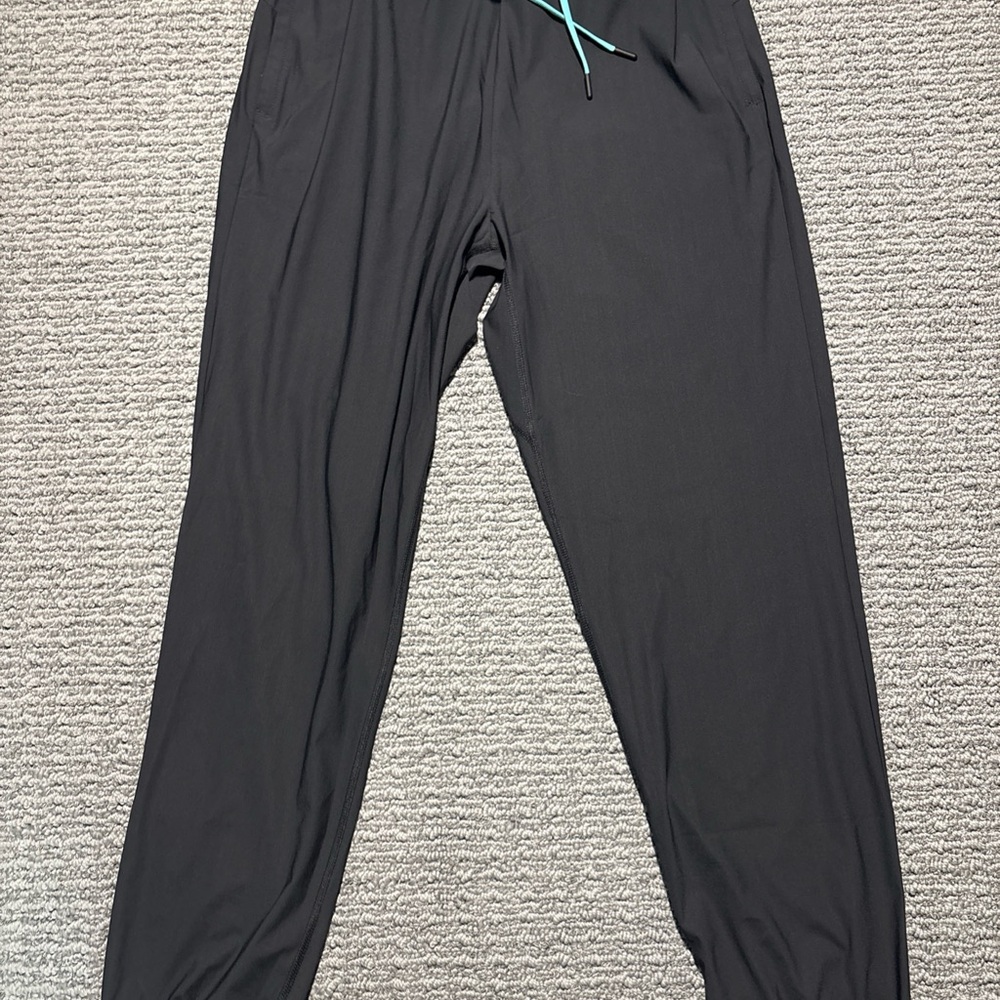 Chubbies Pants Mens Sz L Black Sport Joggers Training Athletic Blue Drawstring